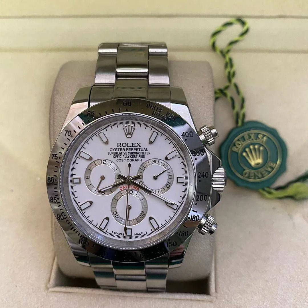 Relogio Rolex Daytona Prata Junior Relógios de Luxo