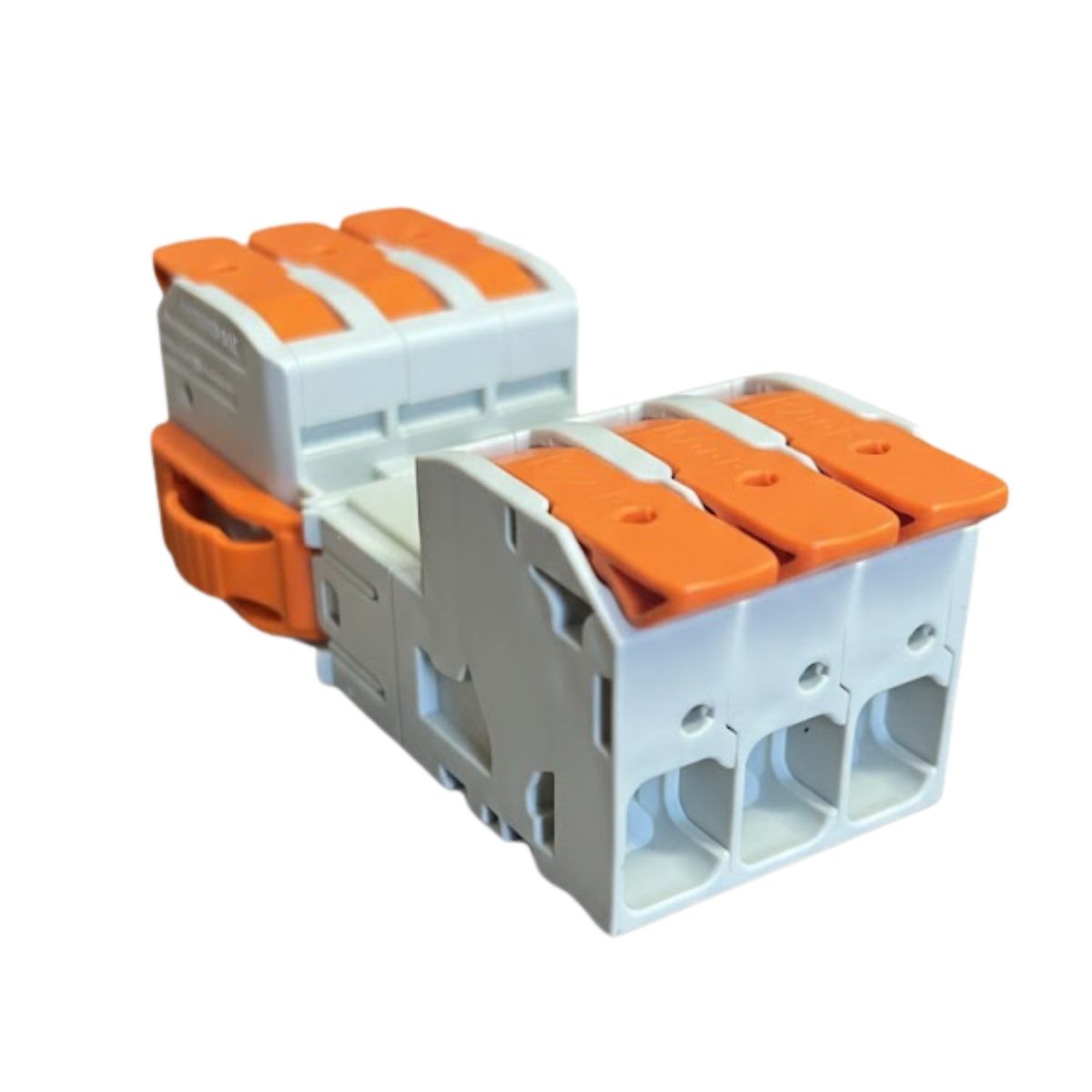 Conector Emenda Macho e Fêmea 3Polos 16mm 832-1103/1203 Wago