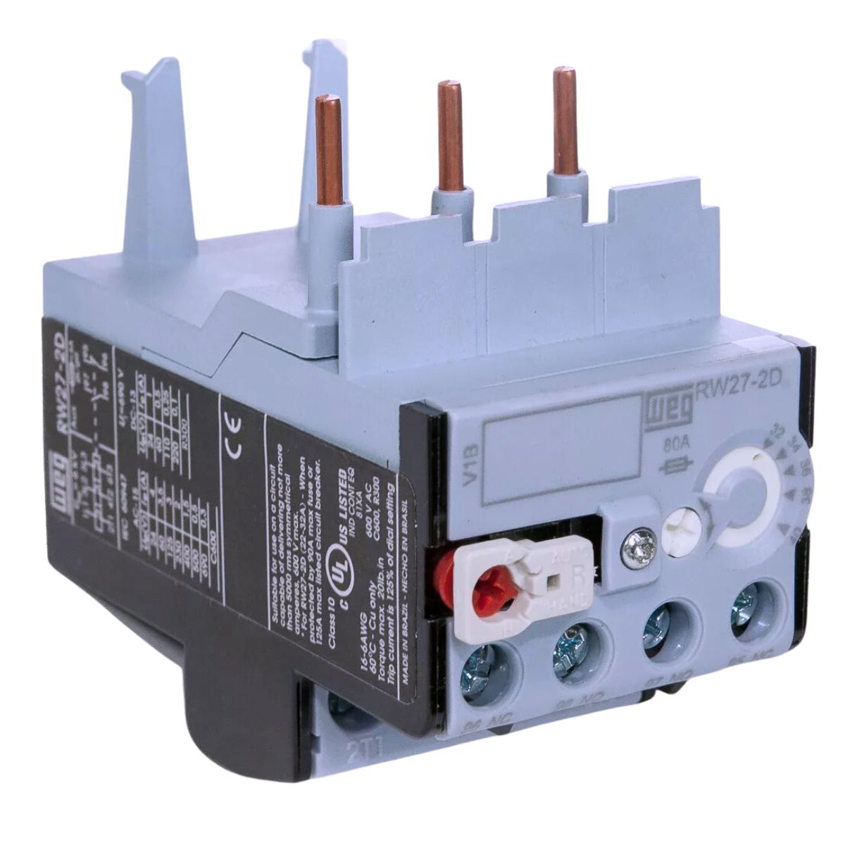 Relé Sobrecarga Térmico 32-40A Tripolar Weg AZ RW27-2D3-U040 | Broketto ...