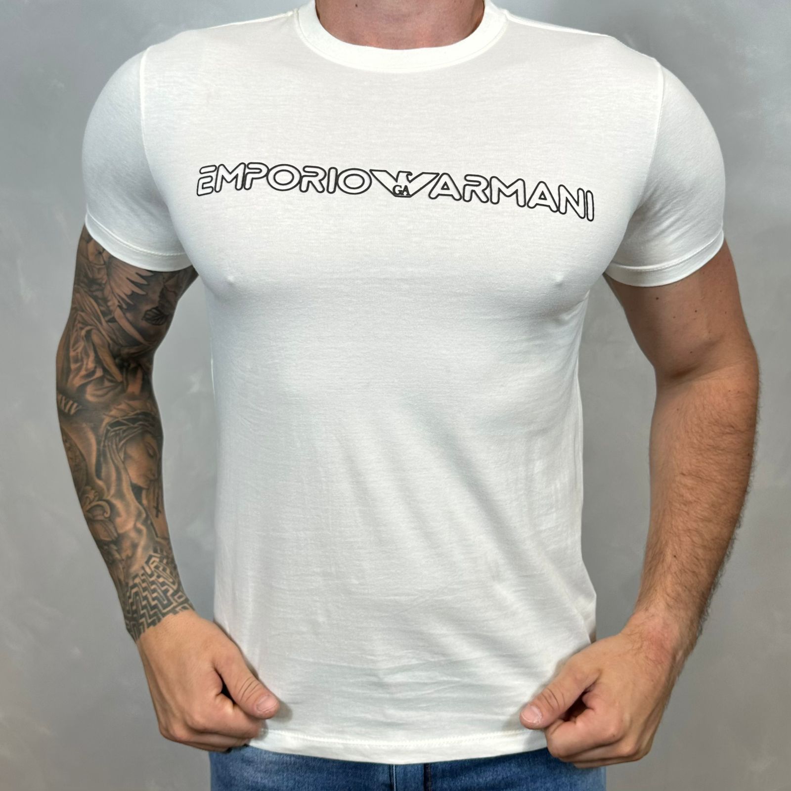 Camiseta Emporio Armani Underwear Logo Preta - Compre Agora