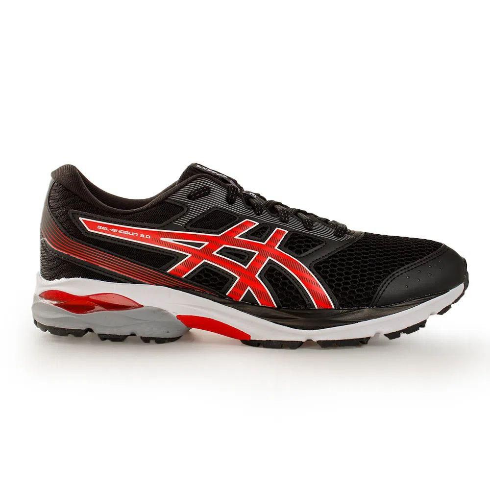 Asics vermelho store e preto