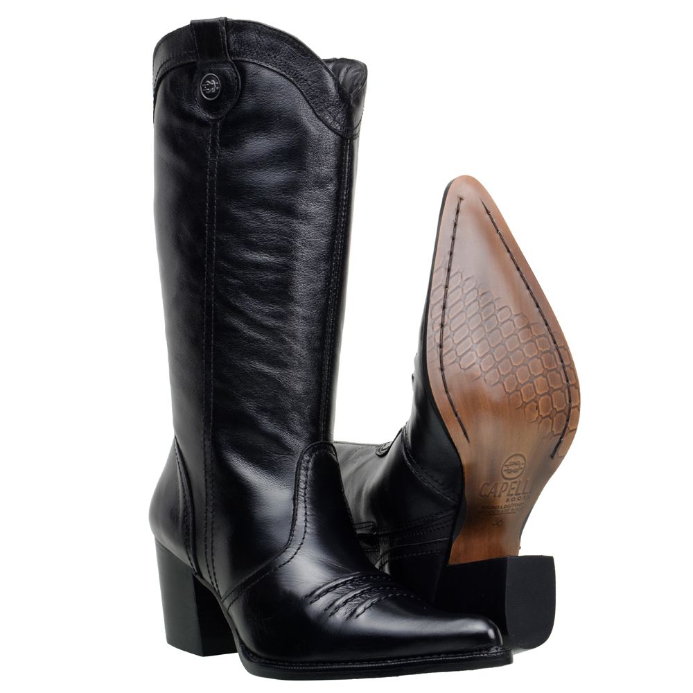 Feminina Cano Alto Botas Texana Feminina Baratas Bota Country
