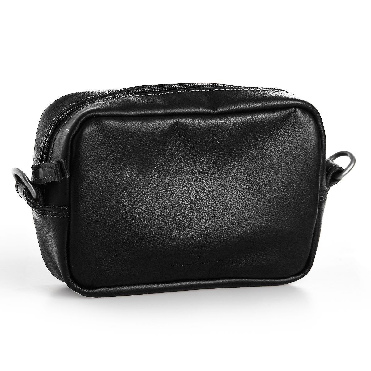 Necessaire Ourense Couro Preto Social | CARDENA MADERA