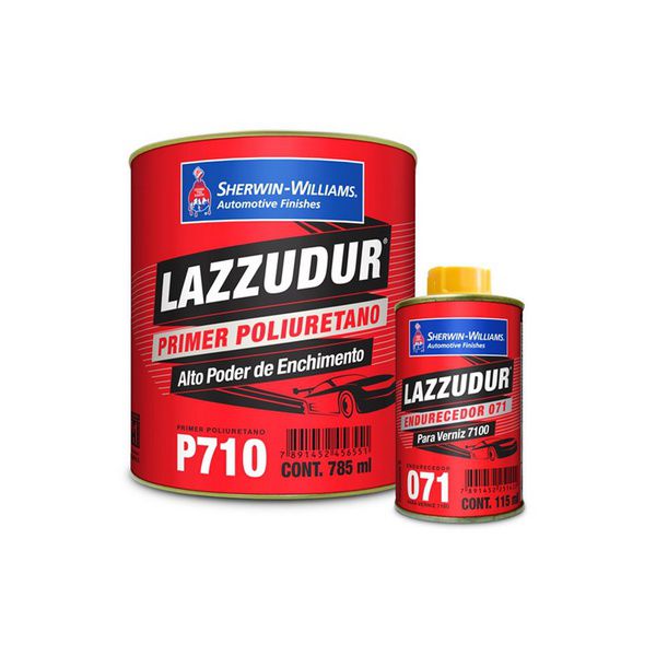 Primer Pu P-710 Comp. A + B Lazzuril 900 Ml | Casa Costa Tintas