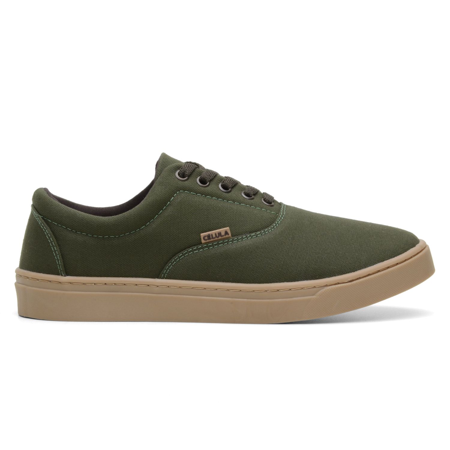 Vans authentic verde militar top