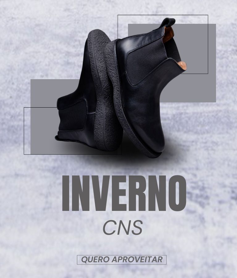 Bota Casual Chelsea Masculina CNS Preta