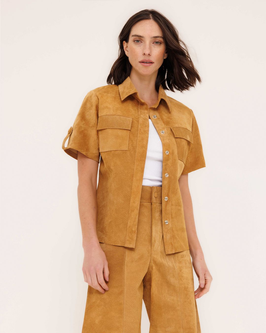 Camisa Elis em Camurça CORO SHOP