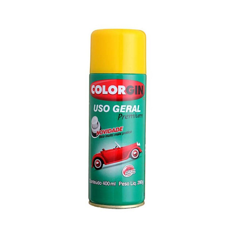 SPRAY USO GERAL PREMIUM AMARELO COLORGIN | Couto Materiais