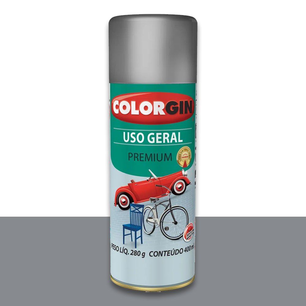 SPRAY USO GERAL PREMIUM PRIMER RAPIDO CINZA COLORGIN | Couto Materiais