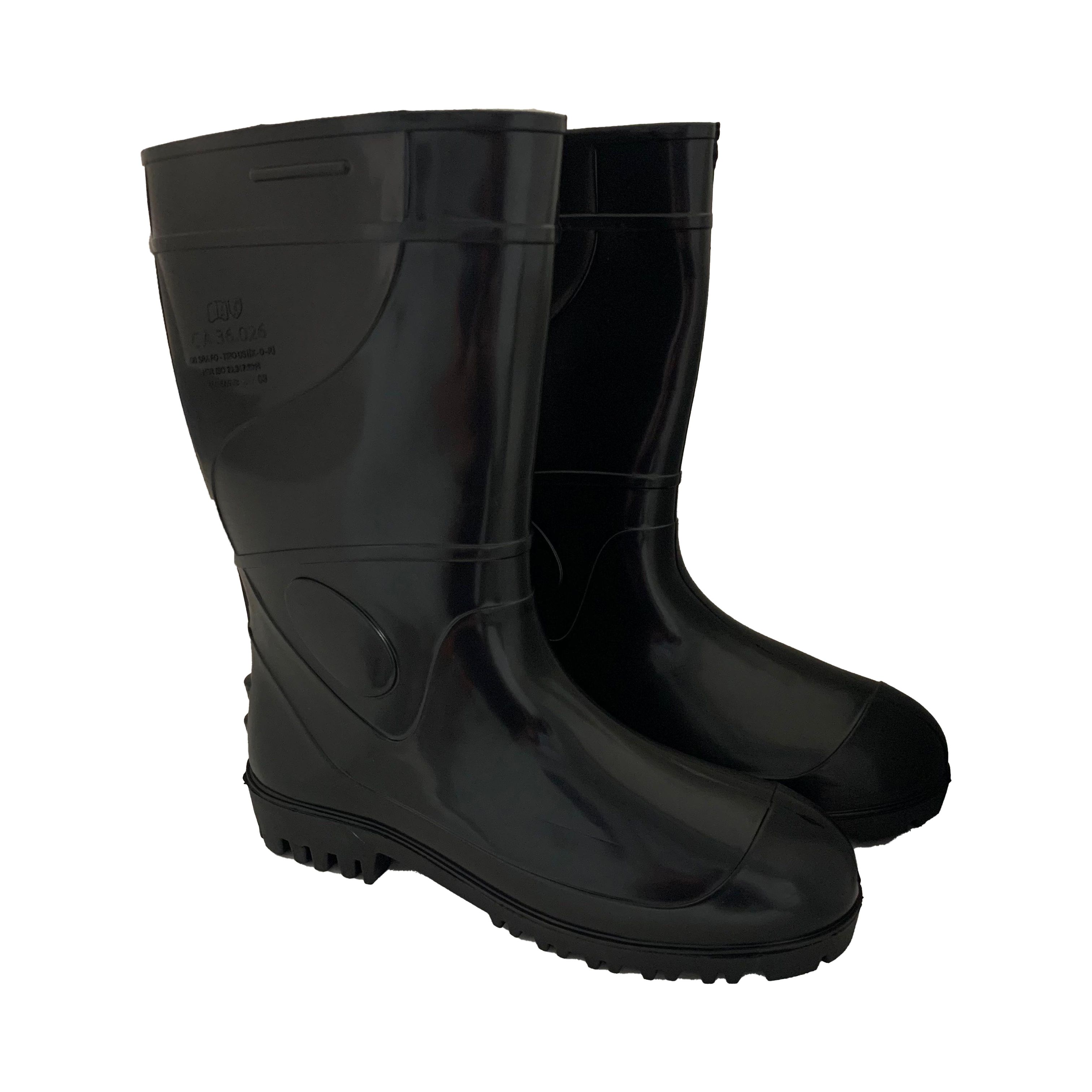 BOTA PVC WORK CANO LONGO PRETA COM FORRO CA36026 Data Brasil