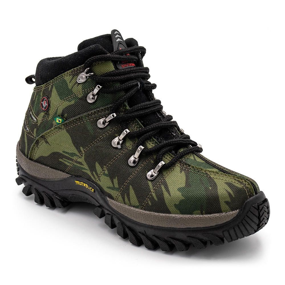 Bota feminina hot sale camuflada