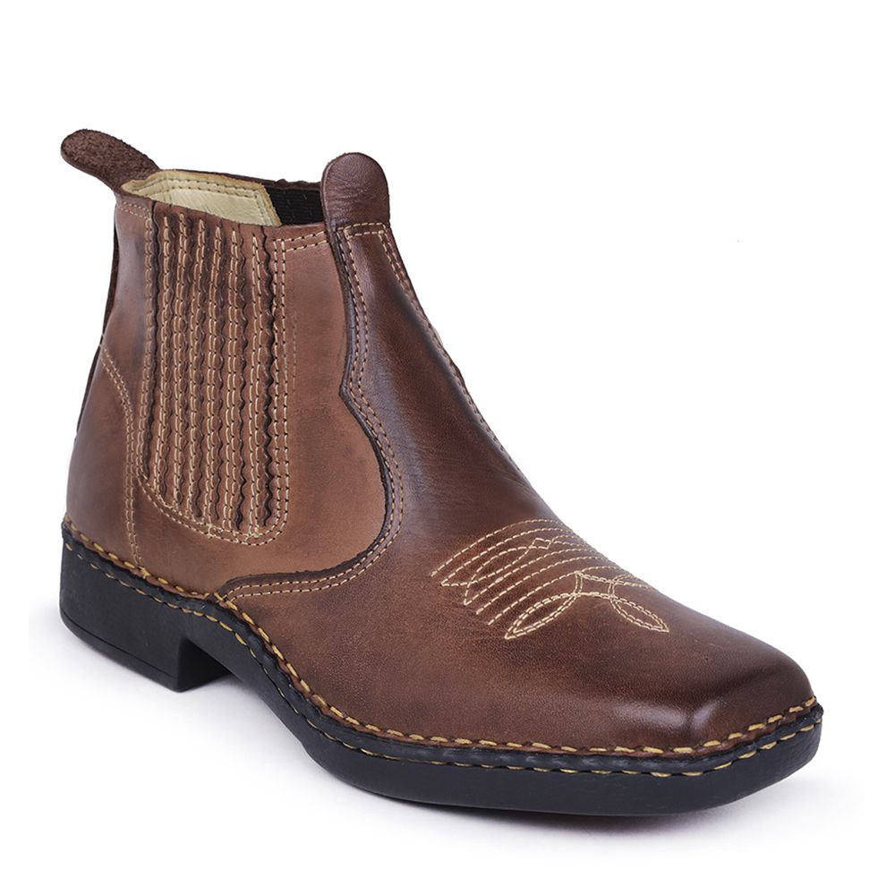 Botina Country Masculina Marrom | KRN SHOES | Calçados Casuais