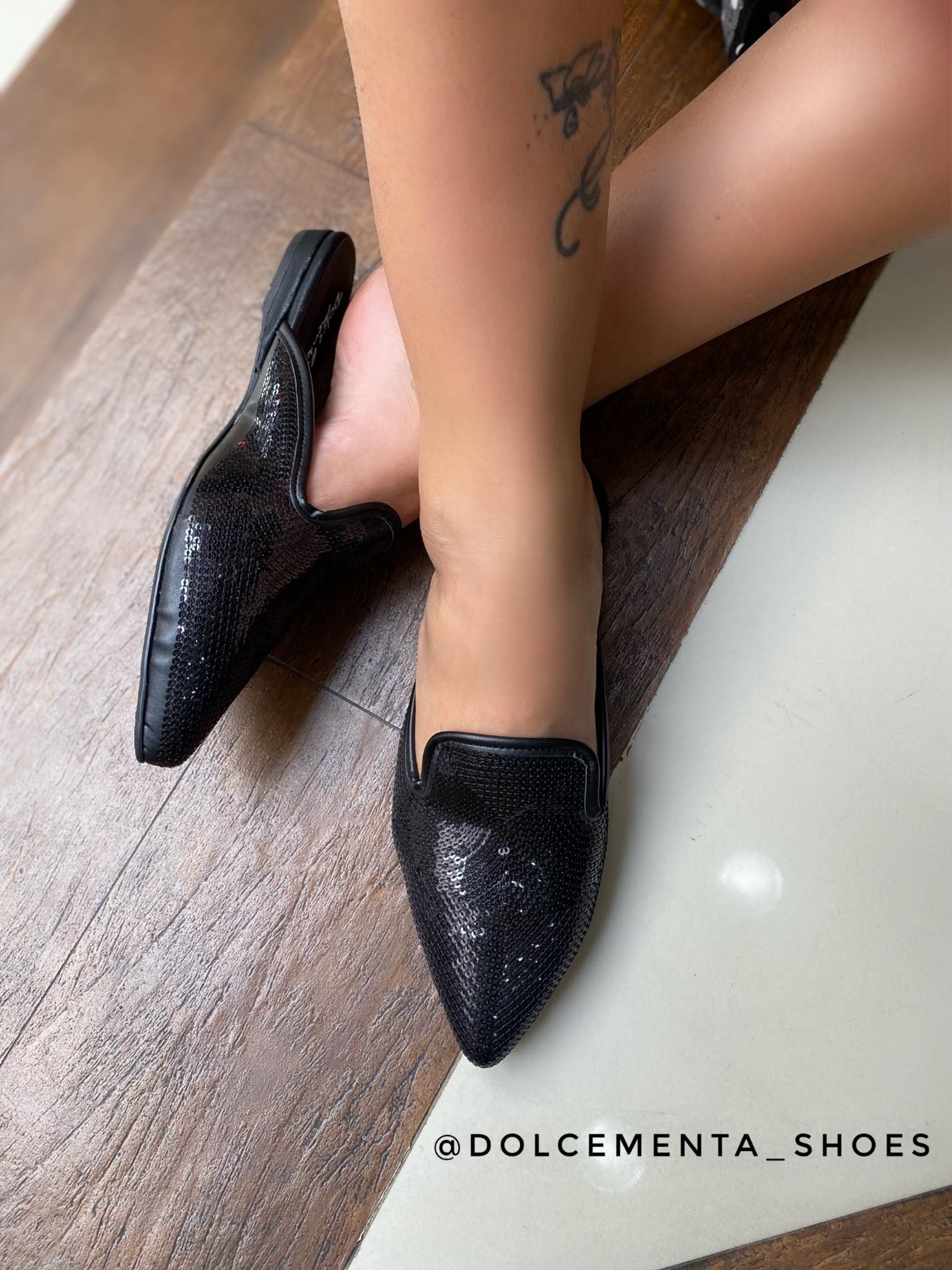 Mule Paetê {Preta} | Dolce & Menta