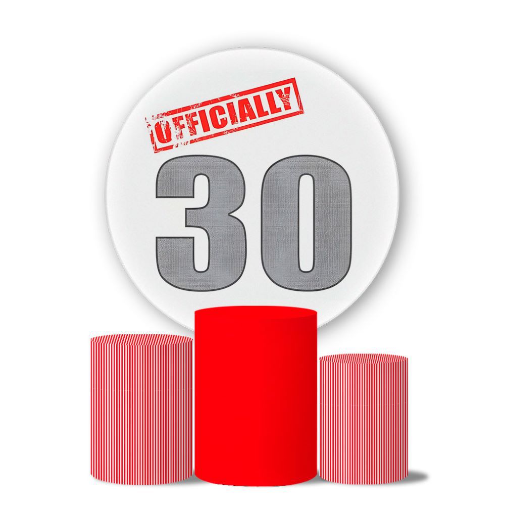 Kit Painel Cilindro Tema Aniversário 7 | ESTAMPARIA NET