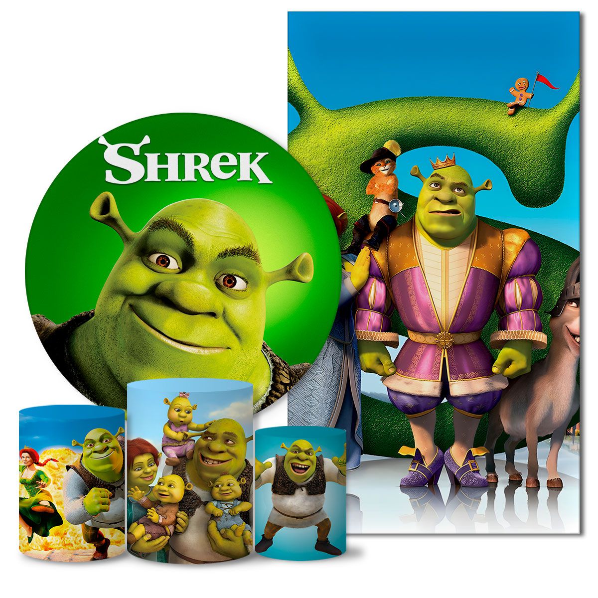 Trio Capas + Painéis Casado Shrek Veste Fácil | ESTAMPARIA NET