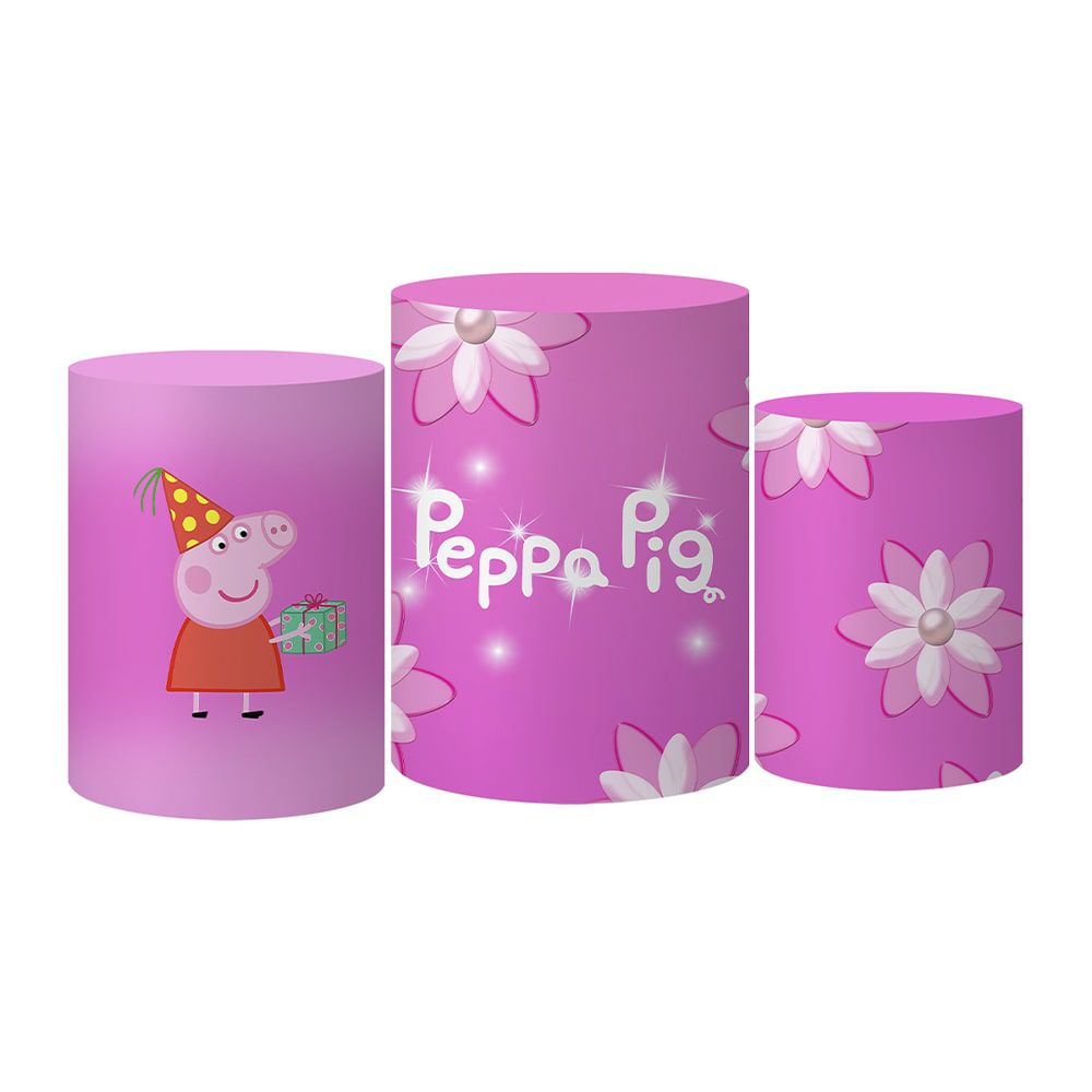 Trio Capas Cilindro Tema Roblox Rosa Veste Fácil C/ Elástico