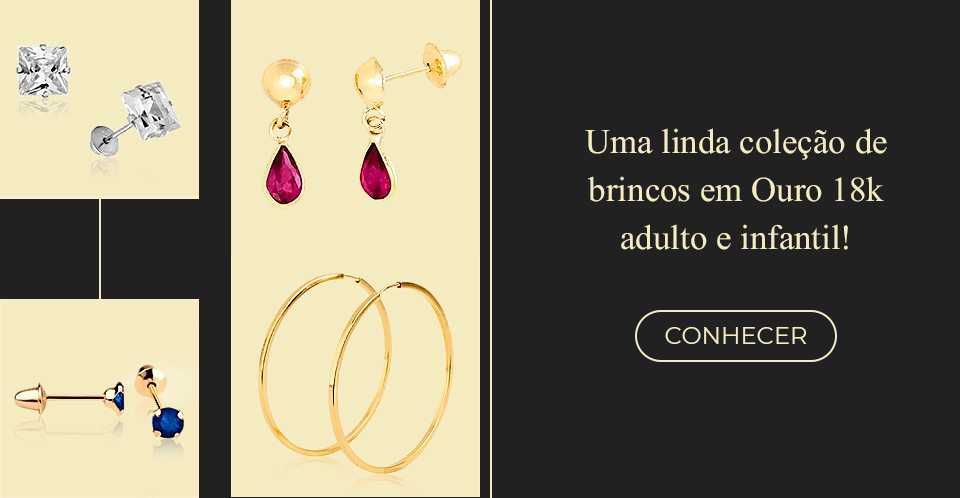 Mini Banner Brinco de Ouro 18K