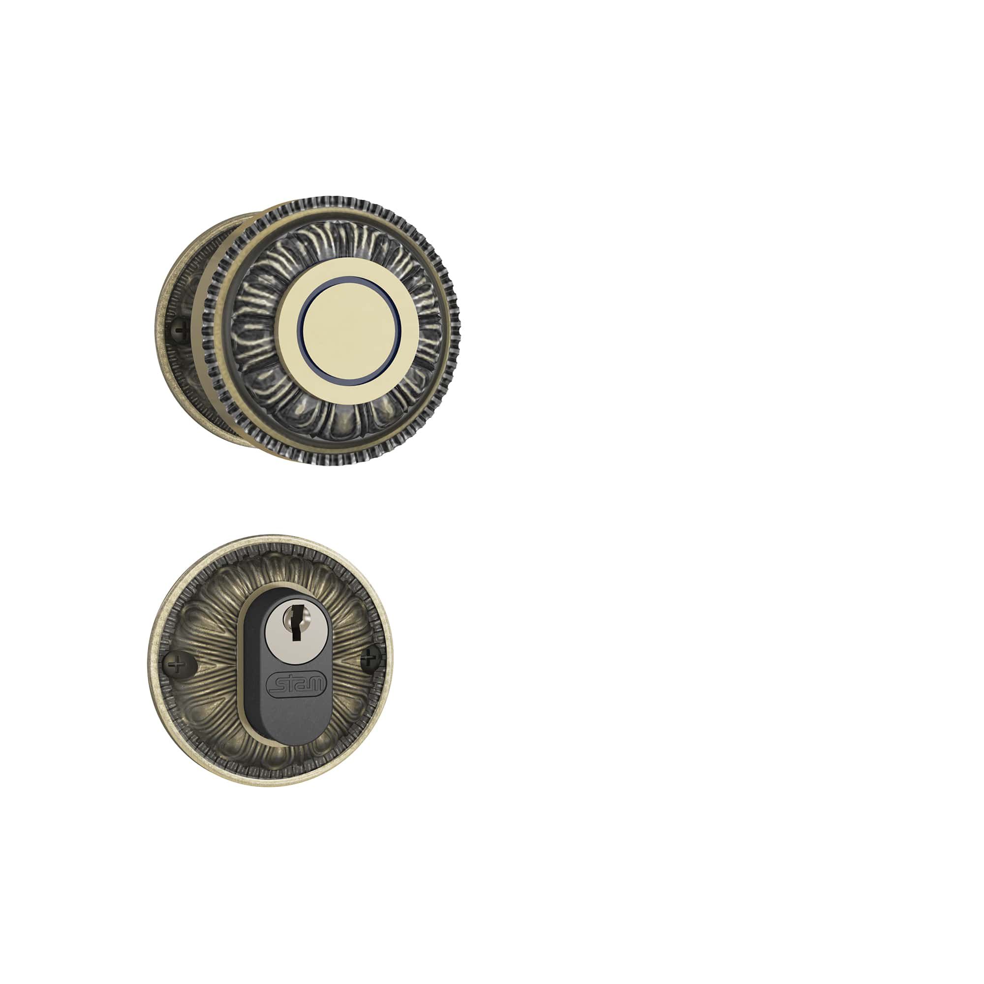 FECHADURA EXTERNA COLONIAL STAM 803/04MV EZL MV BOLA | Fechacom