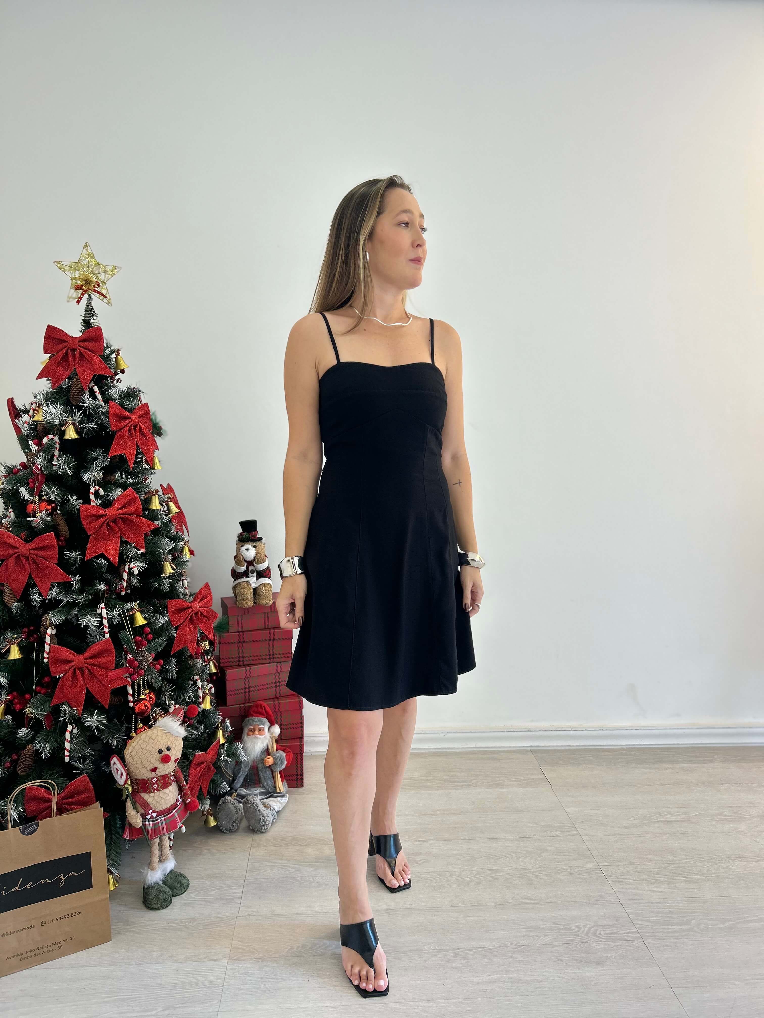 VESTIDO MYRIANE PRETO | FIDENZA