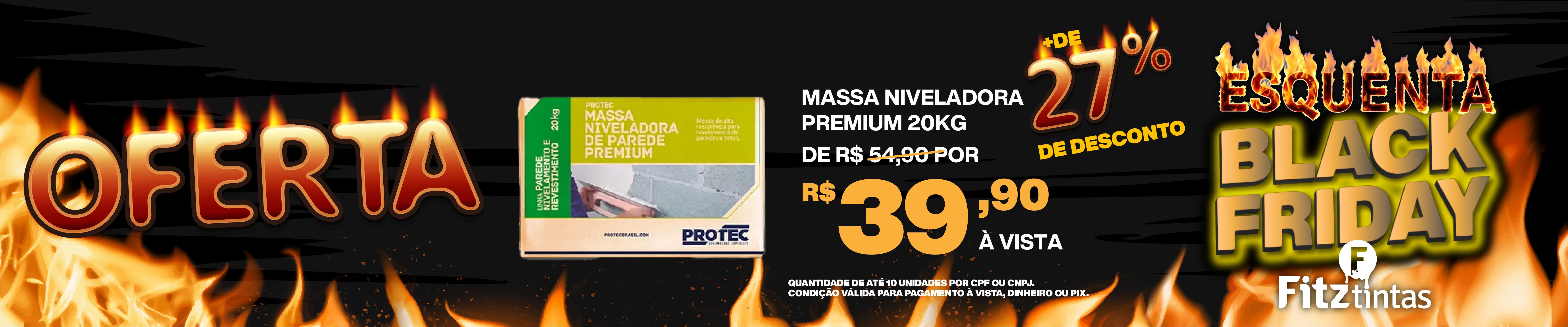 Massa Niveladora Cinza Premium 25kg