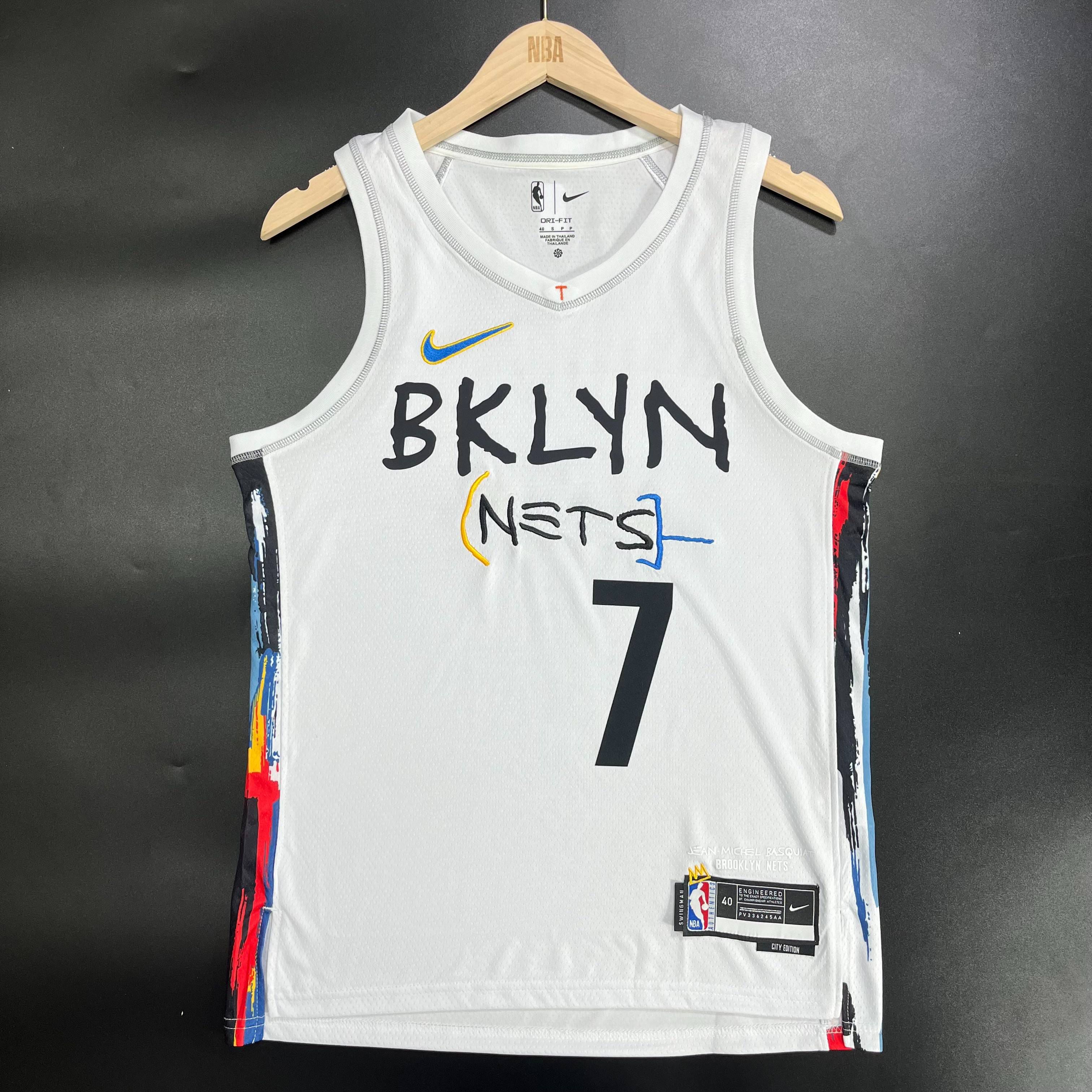 Nba Brooklyn Silk jogador Durant Camisa 7 Tailandesas Atacado