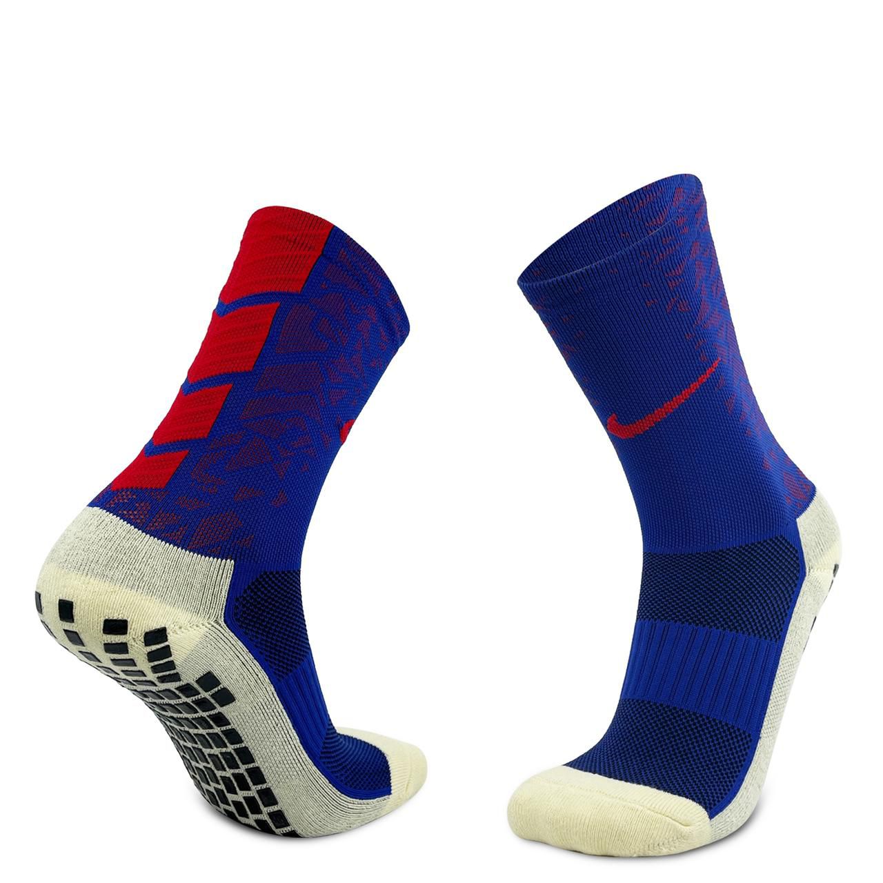 Meia Antiderrapante Nike Performance Azul/Vermelho | ATACADO ESPORTIVO