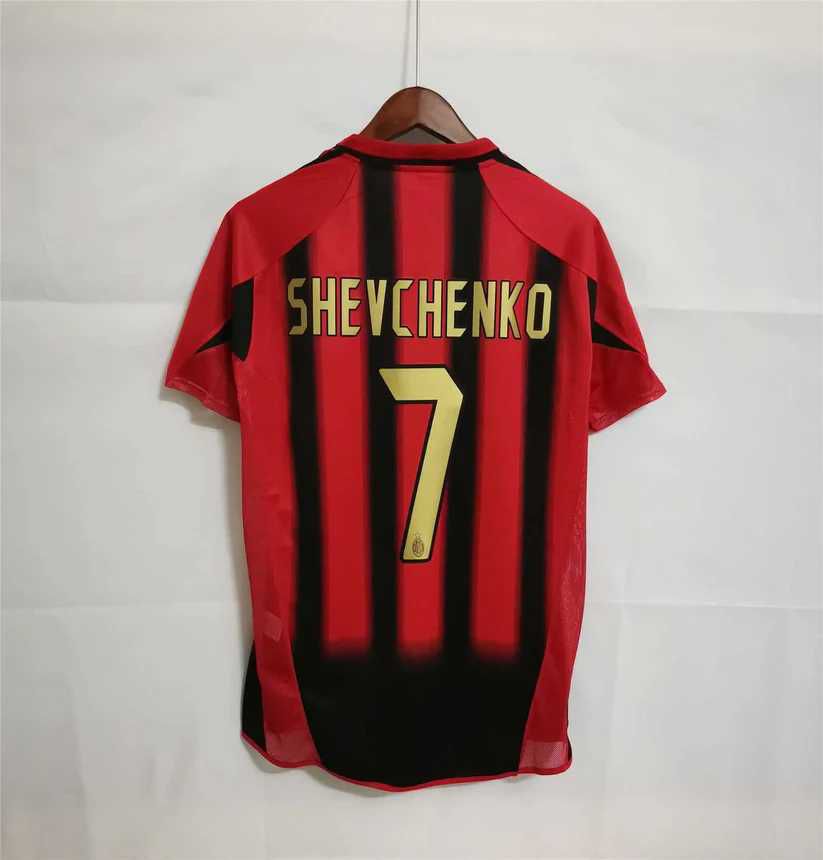 Maillot AC Milan Shevchenko 2002-2003 - Extérieur - Taille L - Flocage Nom/Numéro 7 - Neuf Avec Étiquettes