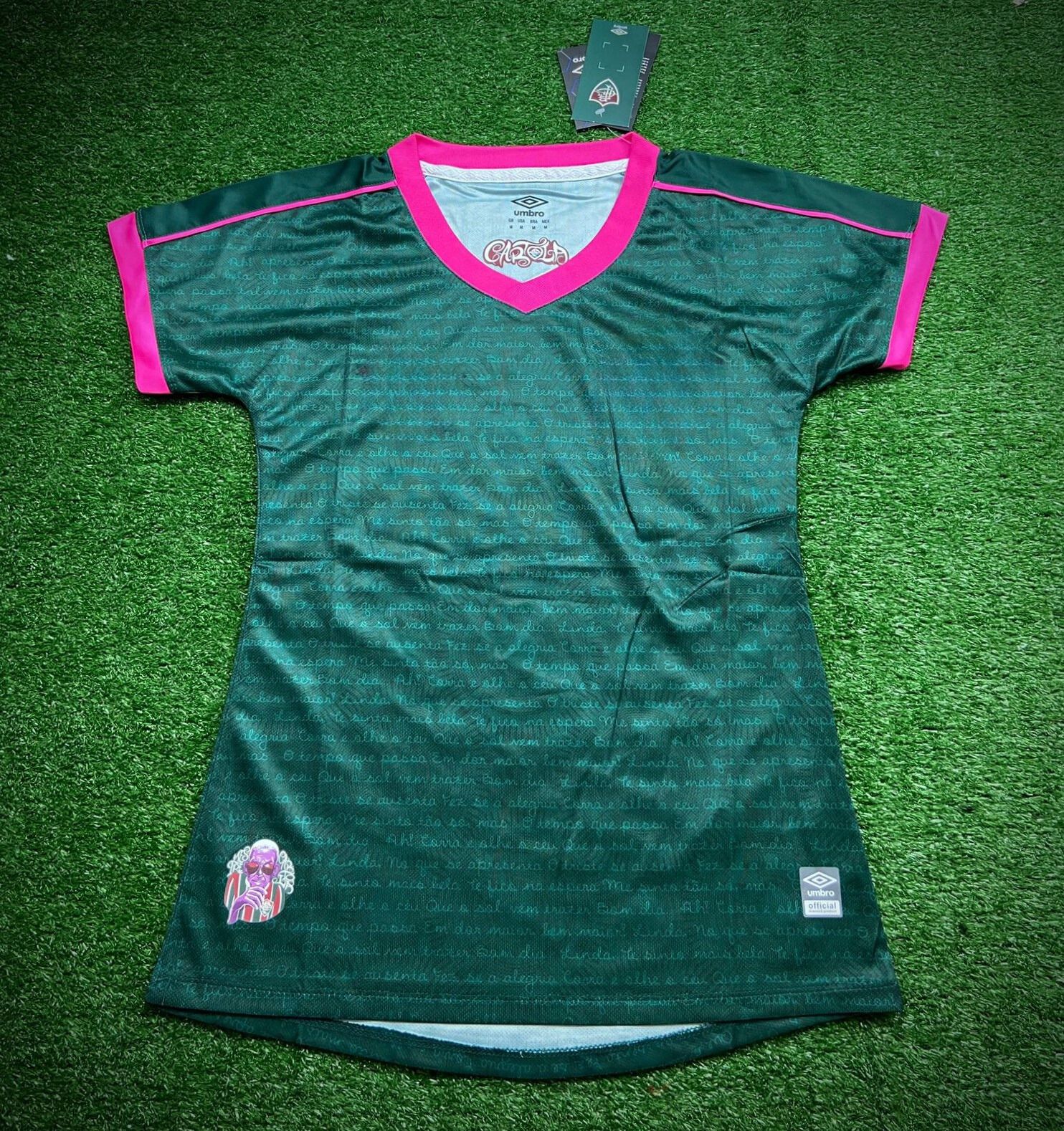 Camisa Fluminense Third Away 23/24 Feminina Verde/rosa FUTCAMISA
