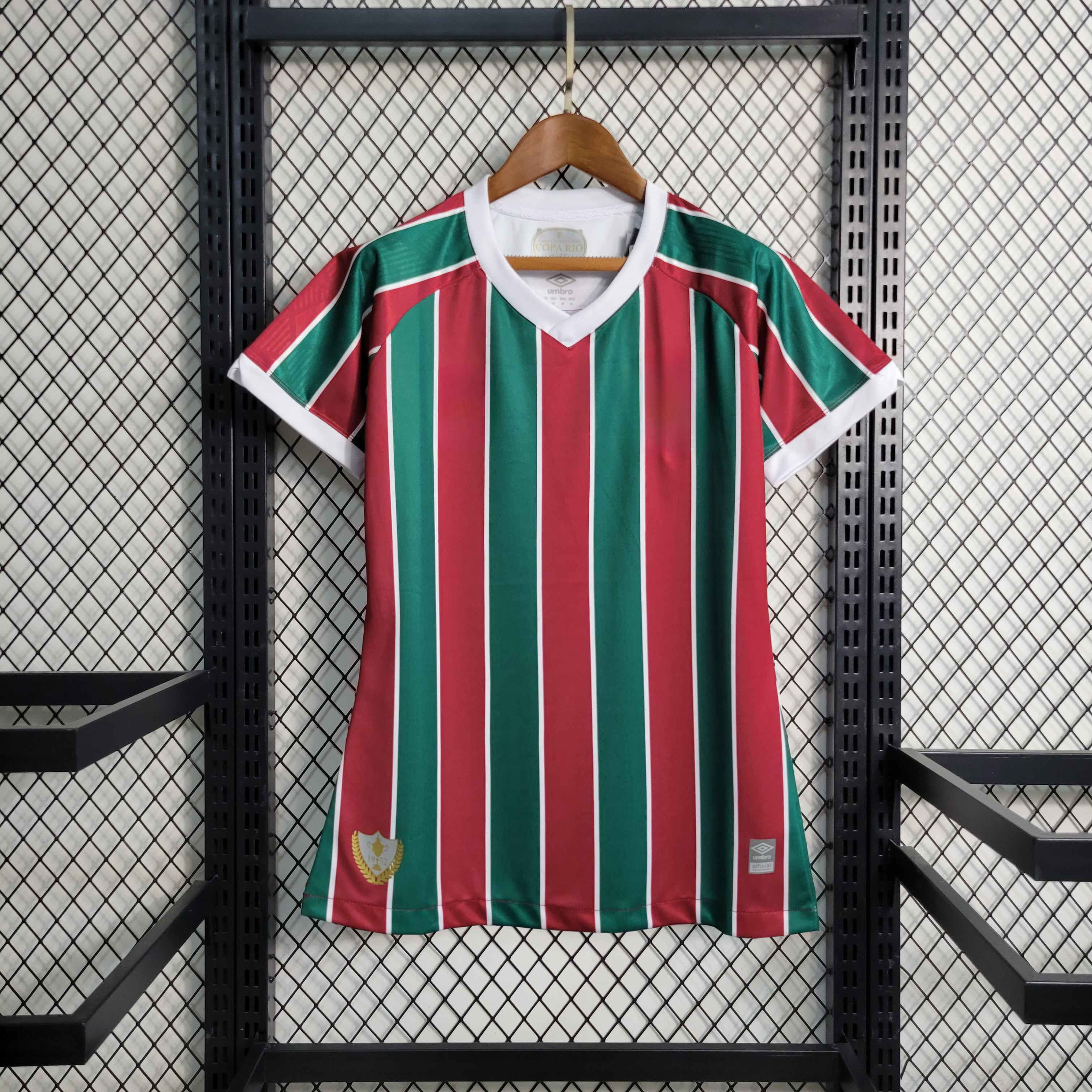 Camisa feminina fluminense home 23 24 catalogo
