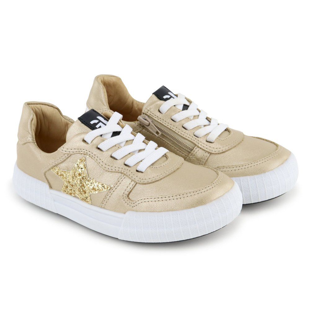 Tenis top gambo dourado