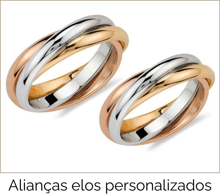 alianças elos personalizados