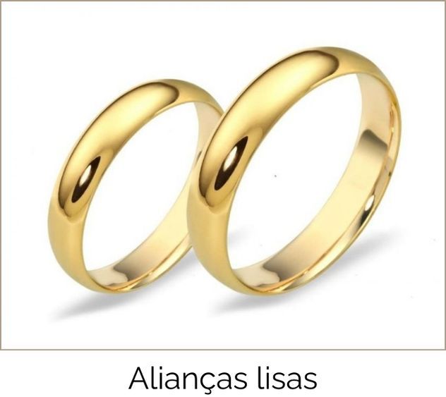 Alianças lisas