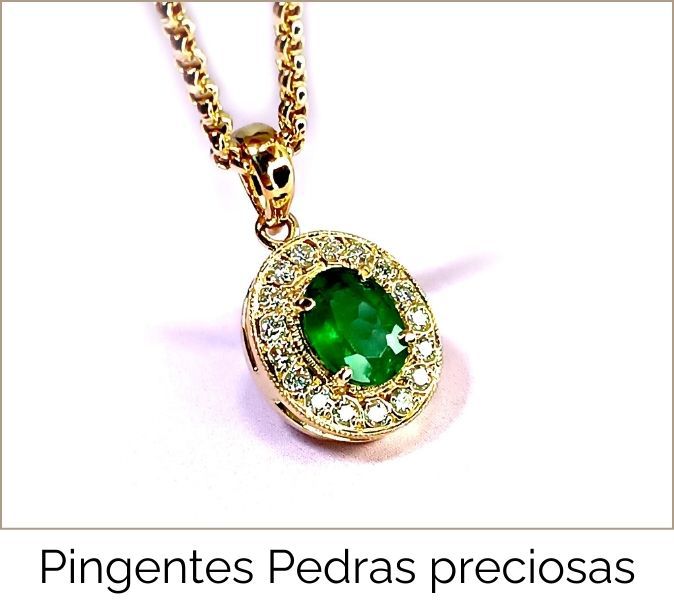 Pingentes pedras preciosas