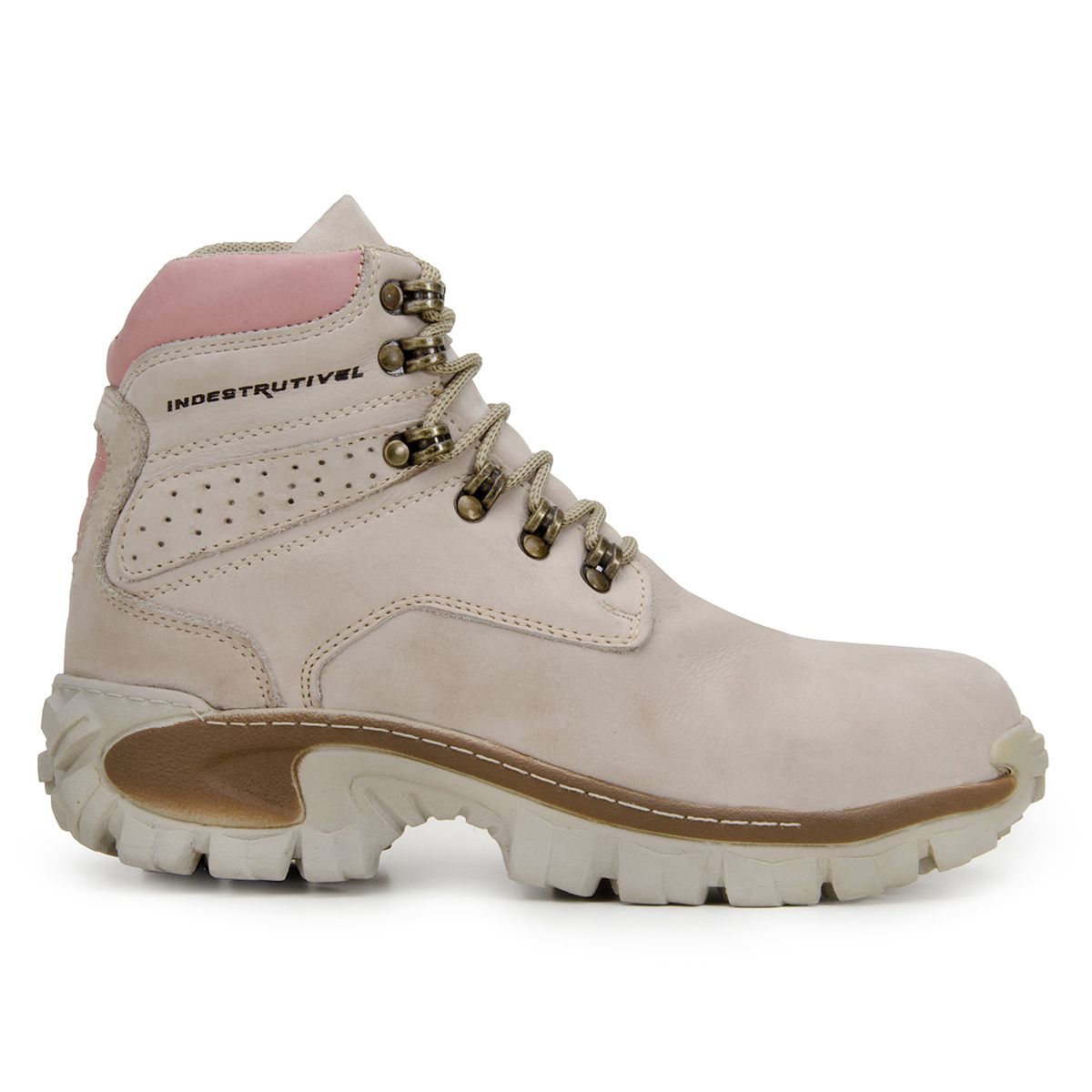 Bota Nobuck Nude Indestrut Vel Shoes