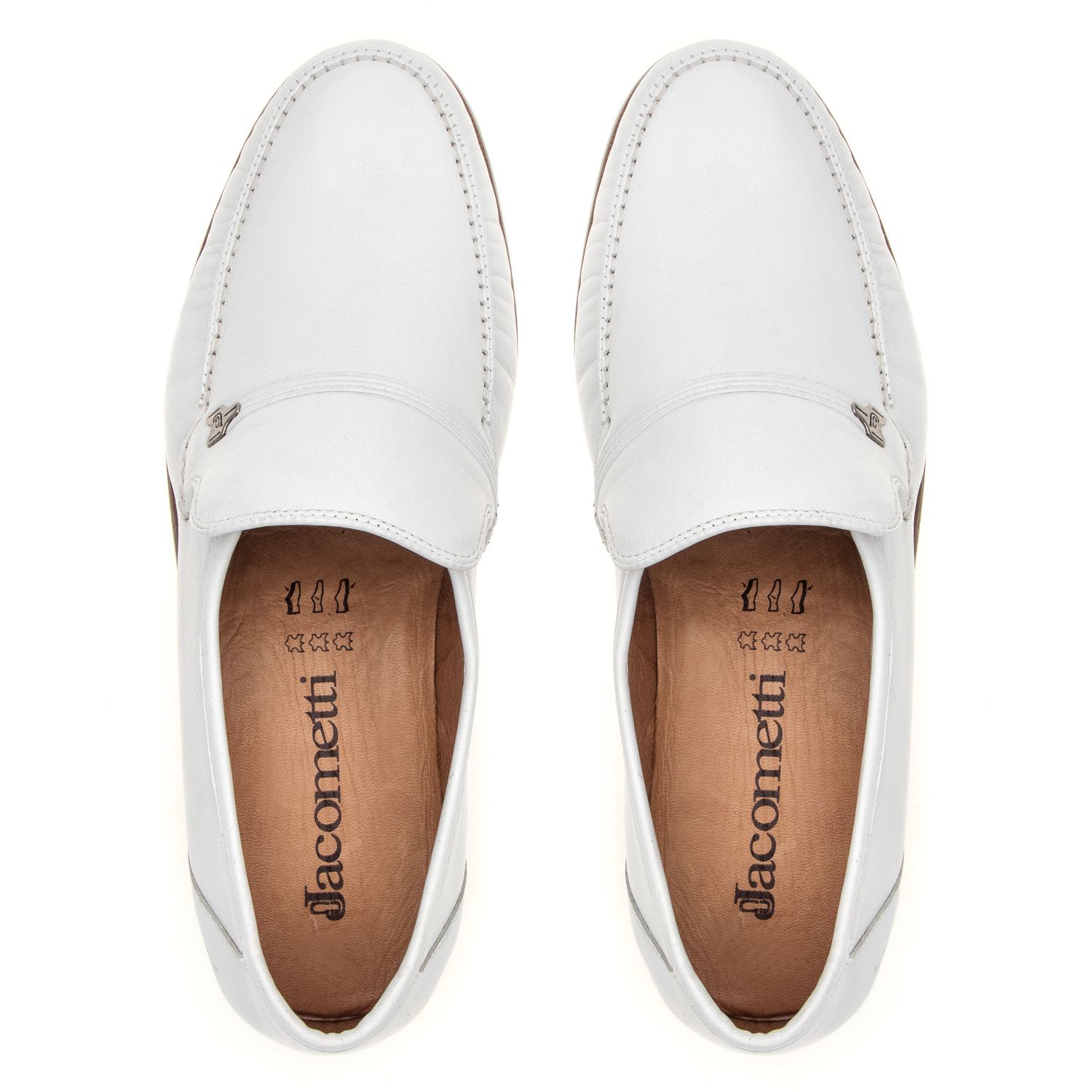 Clássico Mocassim Branco 001 | JACOMETTI