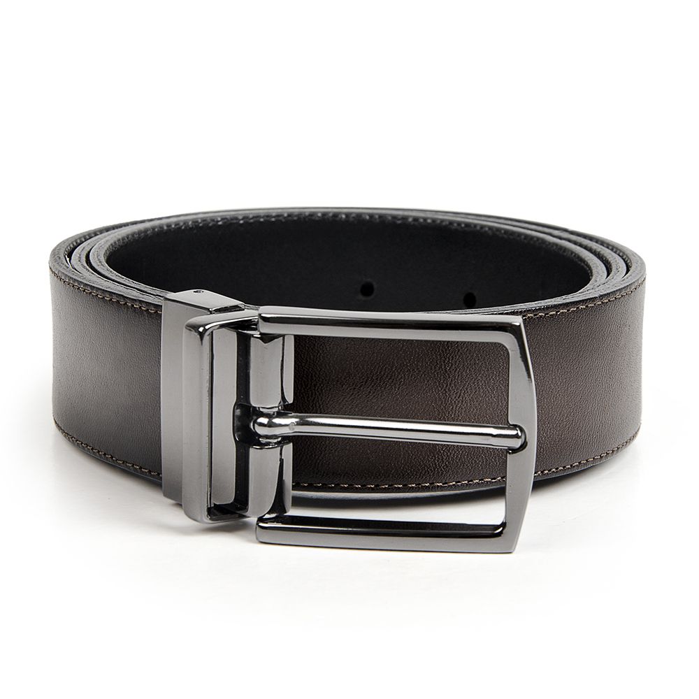 Cinto Dupla Face Tamanho Grande Preto e Café JACOMETTI