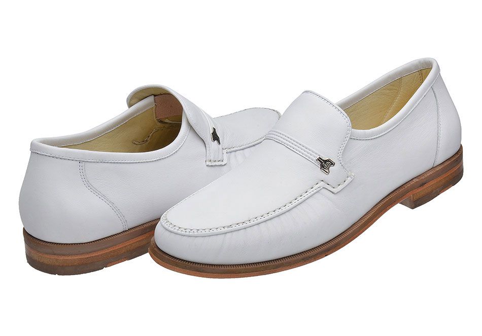 Mocassim selten couro hotsell branco