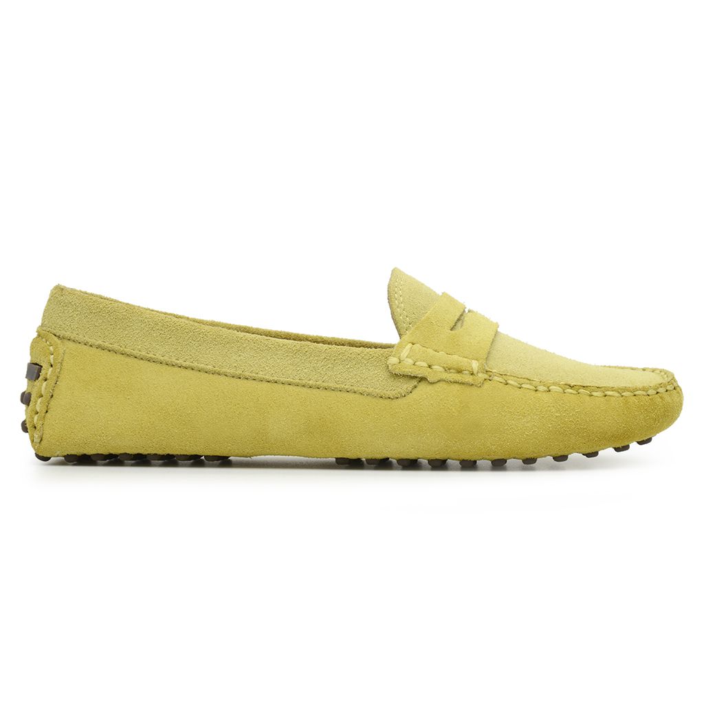 Mocassim amarelo clearance