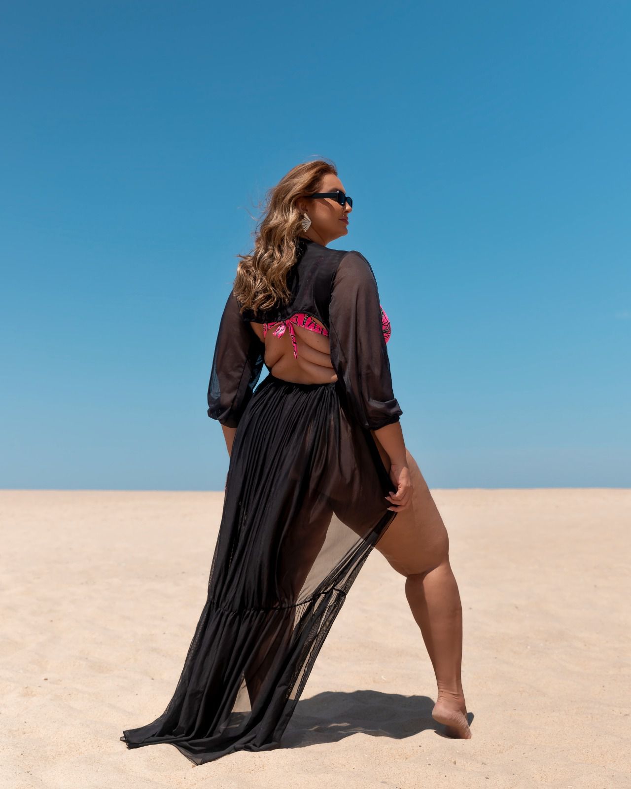 SAIDA DE PRAIA PLUS SIZE CHIFFON - Loja Moda Grande Brasil