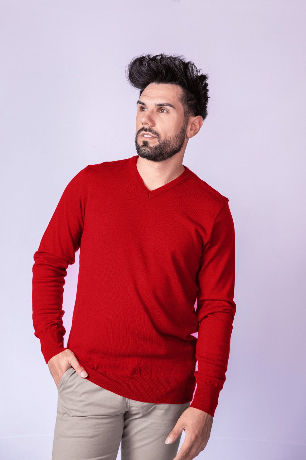 Suéter Masculino 2 Cabos - Vermelho | KantyLan