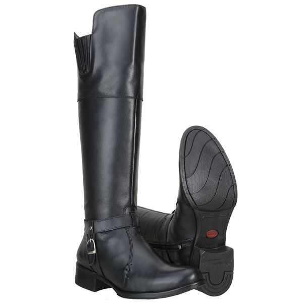 Bota Feminina Cano Alto Montaria De Amarrar Bionda Brasil Preto - Compre  Agora