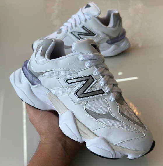 Tenis New Balance 9060 Feminino Branco Cinza KICCO