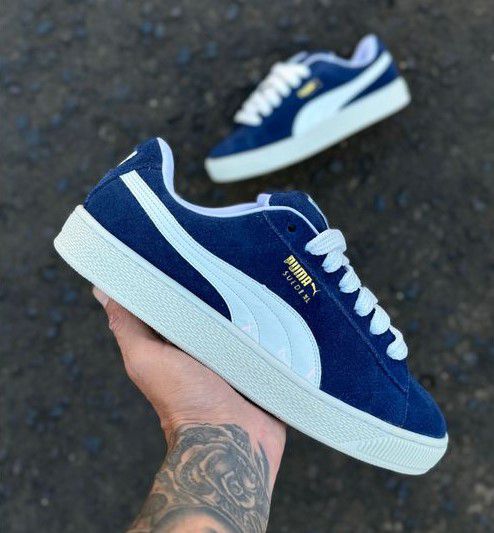 Tenis puma suede azul claro best sale