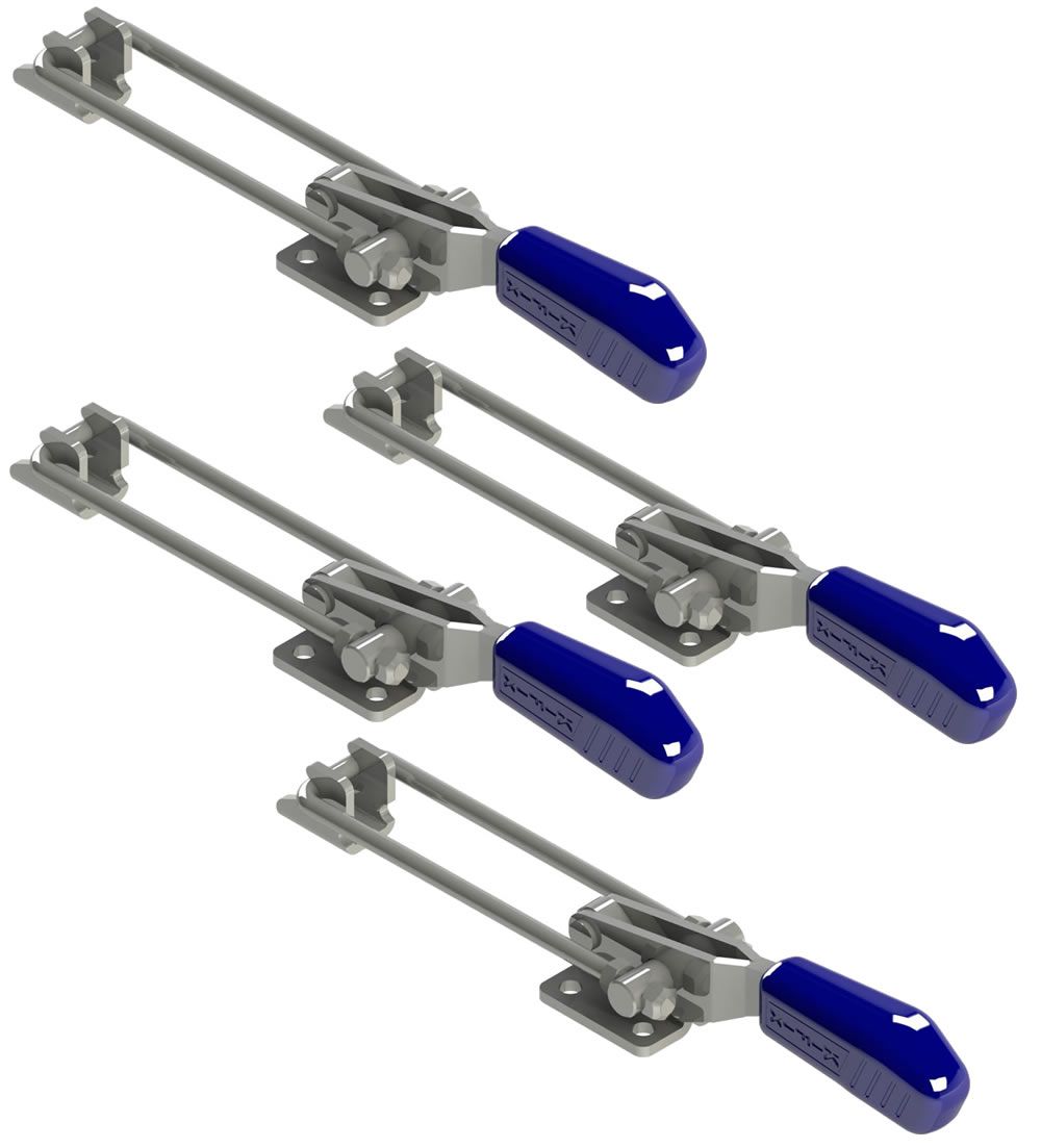 kiki枠 Kit 4 Peças Grampo de Aperto Rápido Tensor KIFIX KF743 DL 150Kgf