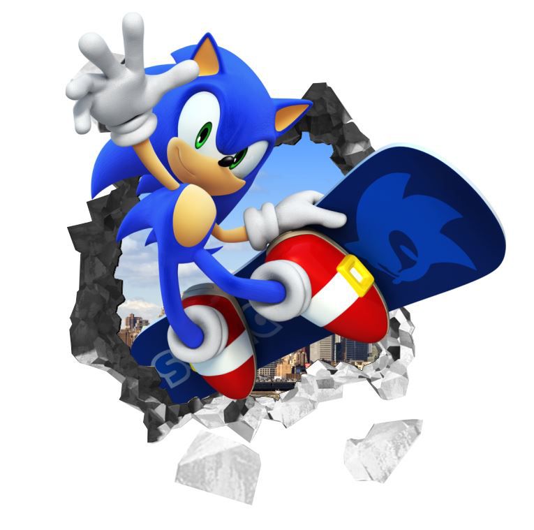 Adesivo Parede Sonic Mod.1