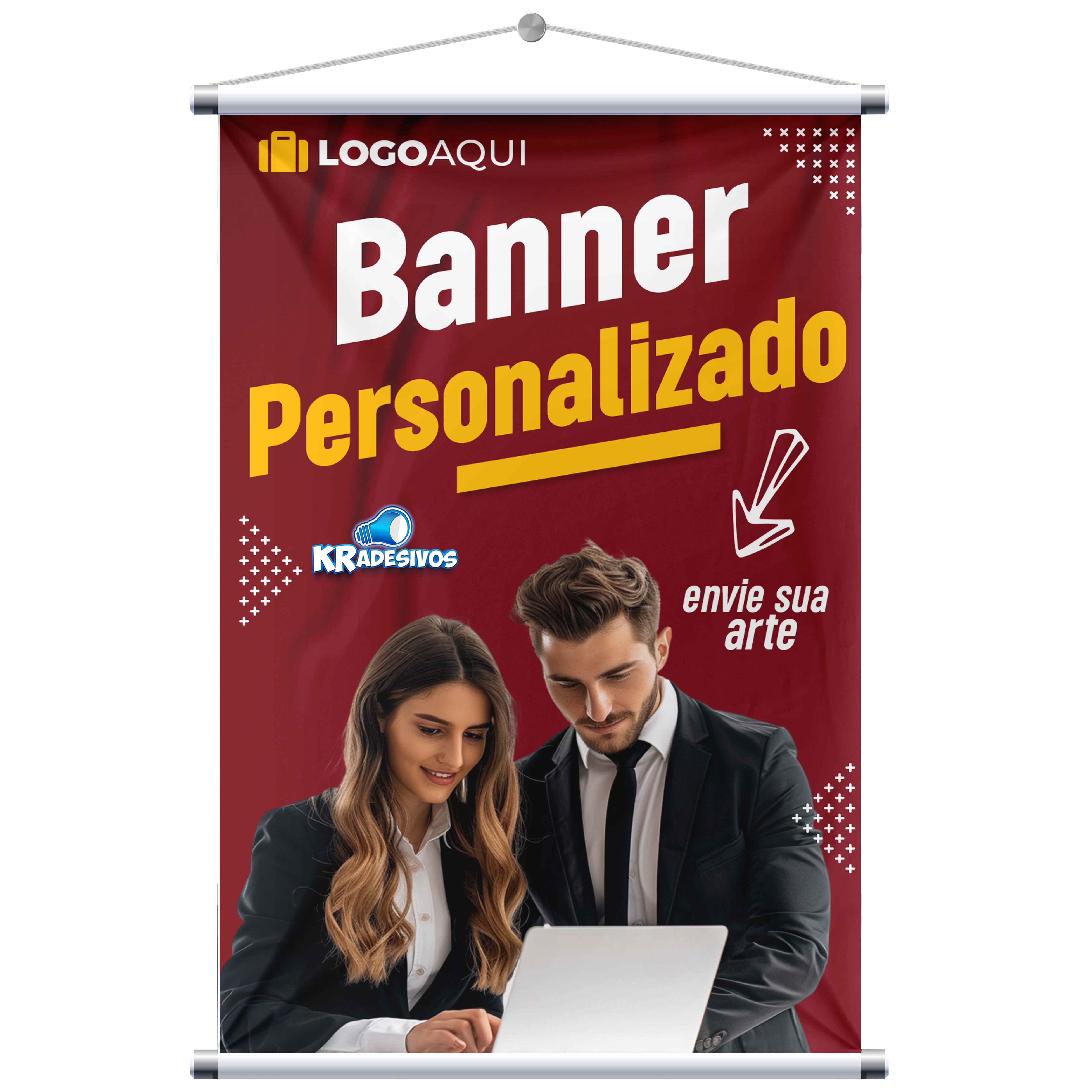 Banner Personalizado 78cmx152cm - 2 unidades | KRadesivos