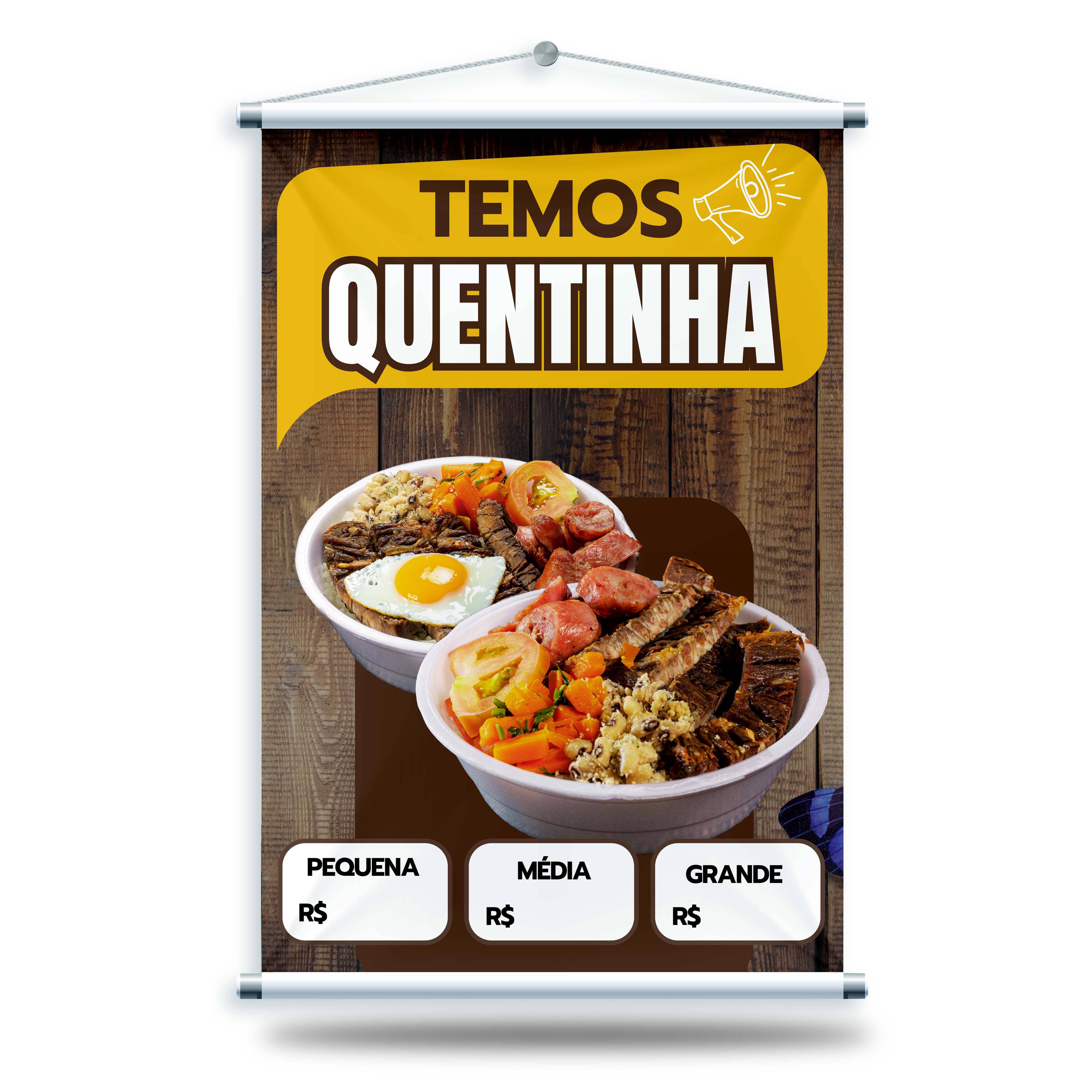 Banner Quentinha Preço | KRadesivos