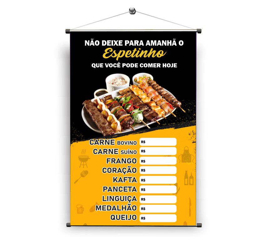Tabela De Preços Espetinhos 2023 - RETOEDU