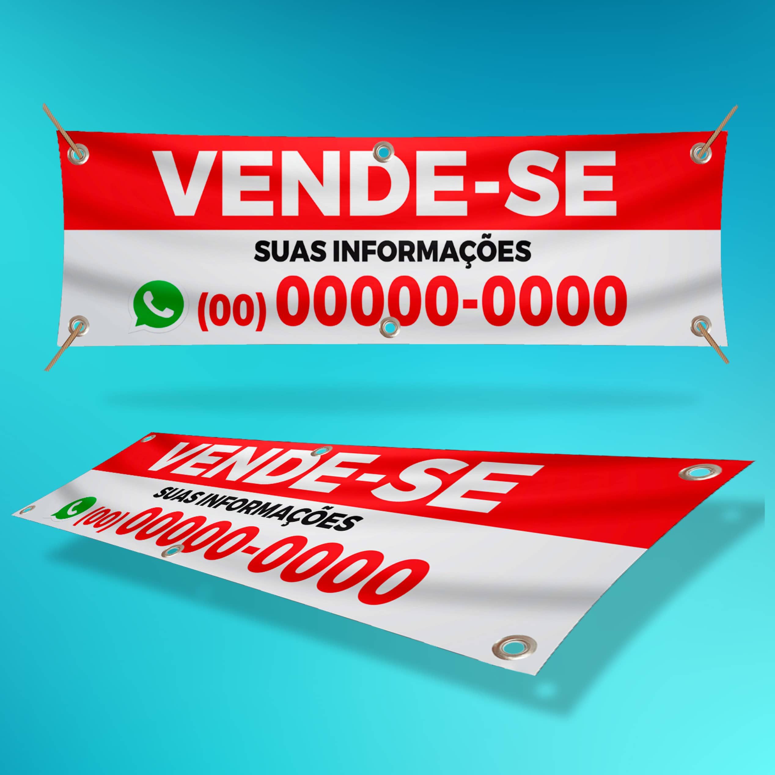 Faixa personalizada Vende-se 3mtsx70cm | KRadesivos