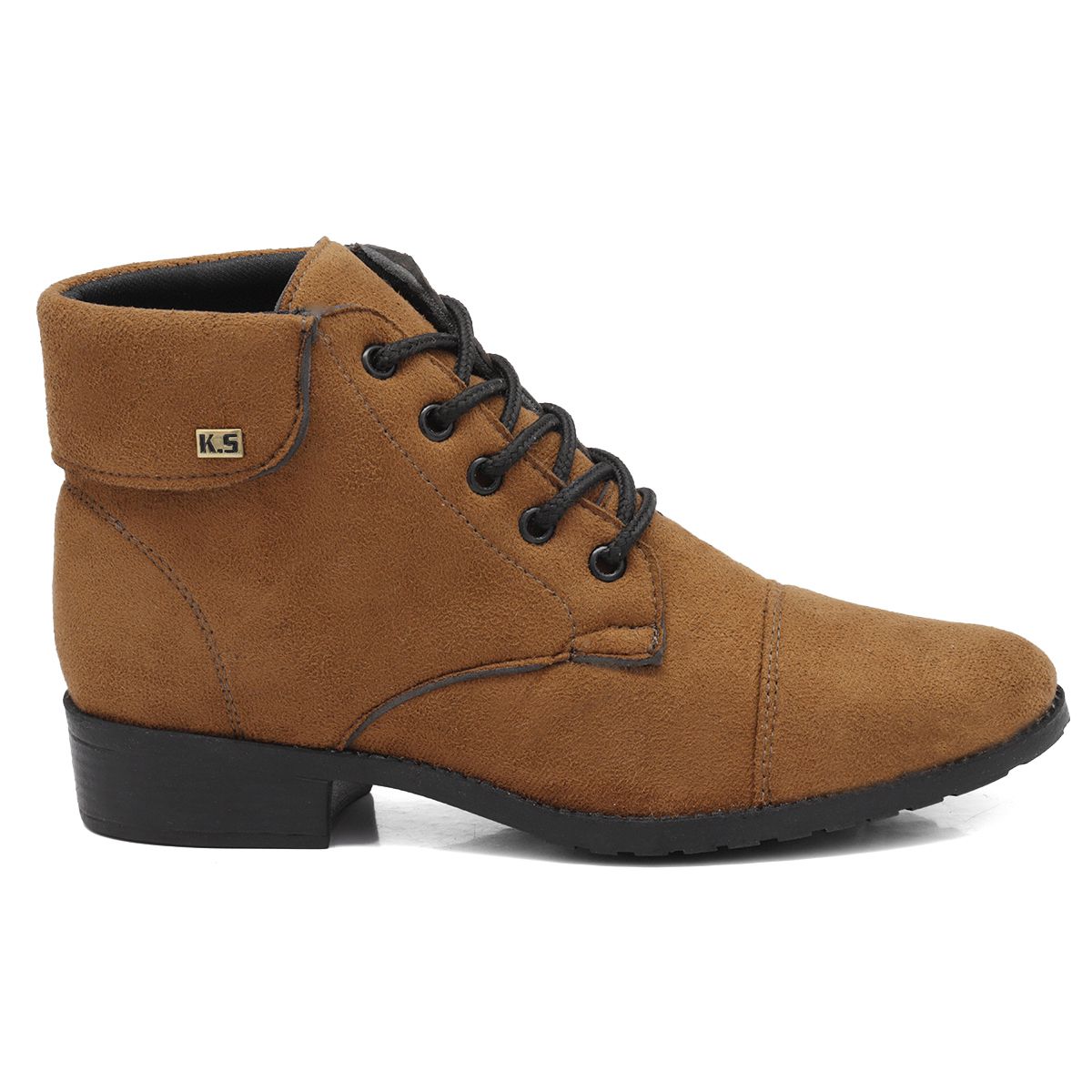 Bota coturno caramelo store feminina